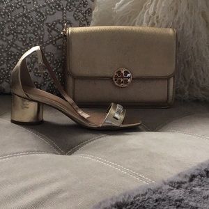 Tory Burch soft gold bag